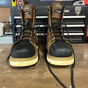 Dakota Men's Black and Brown Work Boots